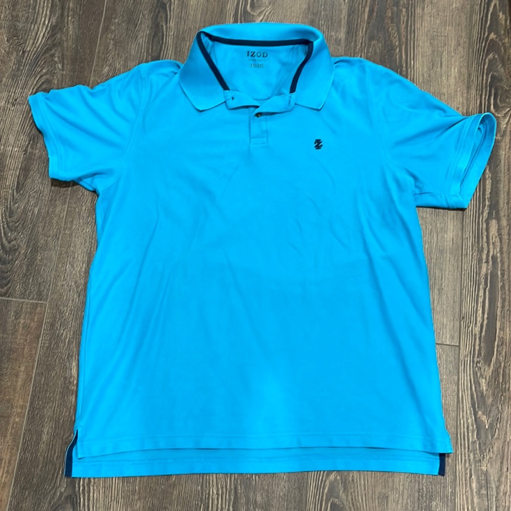 IZOD teal XXL collared short sleeve men’s top
